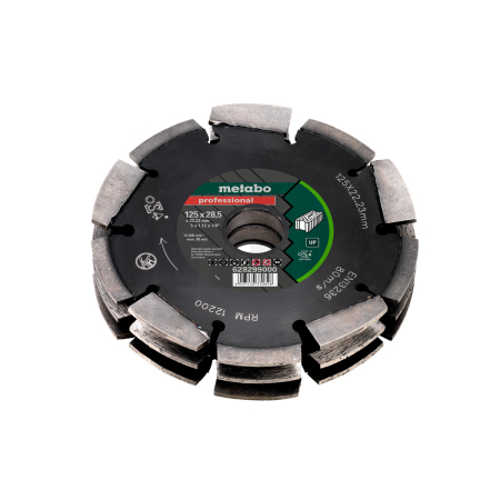 METABO Diamantový frézovací kotouč 3, 125x28,5x22,23mm, „professional“, „UP“, univerzální 628299000