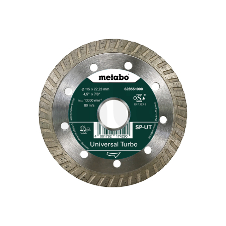 METABO Diamantový řezný kotouč 115x22,23mm, SP-UT, Univerzální Turbo SP 628551000