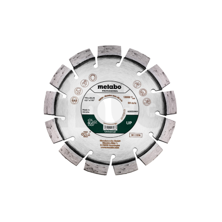 METABO Diamantový řezný kotouč 115x22,23mm, "UP", Univerzální "profesionál" 628558000