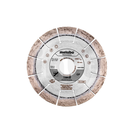 METABO Diamantový řezný kotouč 115x22,23mm, "GP", žula "profesionál" 628575000