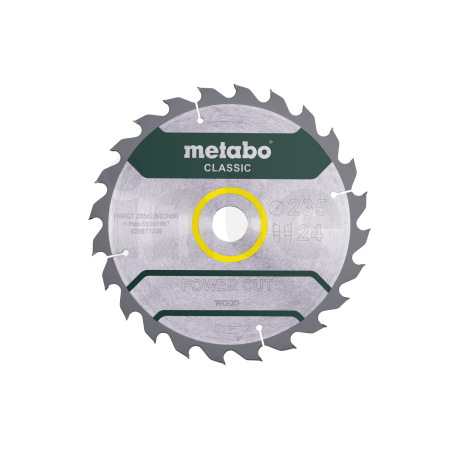 METABO Pilový kotouč "power cut wood - classic", 235x2,8/2,0x30, Z24 WZ 18° 628677000