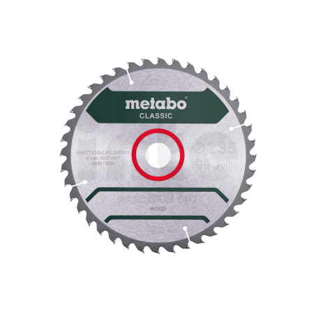 METABO Pilový kotouč "precision cut wood - classic", 235x2,8/2,0x30 Z40 WZ 15° 628679000