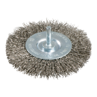 METABO kulatý kartáč 75x0,3 mm/6 mm, ušlechtilá ocel, zvlněná, se stopkou 6 mm 630550000