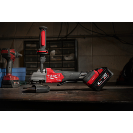 MILWAUKEE M18 FSAGSVO125X-0X FUEL bezpečnostní uhlová bruska 125 mm s variabilními otáčkami a funkcí ONE-KEY 4933493552