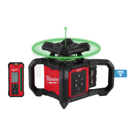 MILWAUKEE M18™ horizontální/vertikální rotační zelený laser 300 m s ONE-KEY™ 4933493194