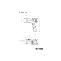 METABO HG 16-500 horkovzdušná pistole 601067000