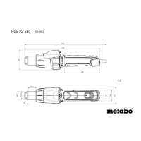 METABO HGS 22-630 horkovzdušná pistole 604063500