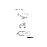 METABO HG 18 LTX 500 Akumulátorová horkovzdušná pistole 610502850