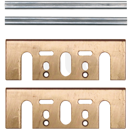 Makita - 2 ks nůž s destičkou 82mm = old P-04298 D-07951