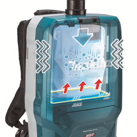Makita - Aku-vysavač zádový Li-ion XGT 40V,bez aku   Z VC011GZ
