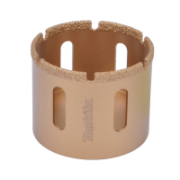 Makita - děrovka s diamantovým zrnem 64mm (se závitem 5/8" 18UNF a otvory) B-46109