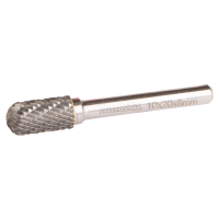 Makita - brusné frézy 10x20x6 oblá dělené ostří kov, nerez B-52750