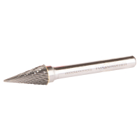 Makita - brusné frézy 10x20x6 jehlan dělené ostří kov, nerez B-52847