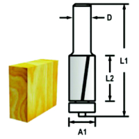 Makita - Drážkovací fréza 2 břit stopka 6 mm,9,5x26x67 mm D-47690
