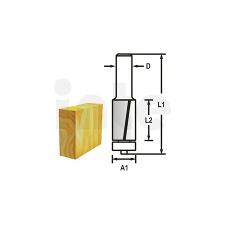 Makita - Drážkovací fréza 2 břit stopka 8 mm,9,5x26x67 mm D-47721