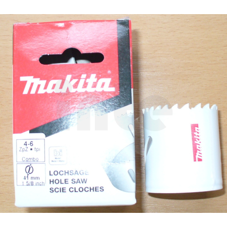 Makita - děrovka BiM 41mm (se závitem 5/8" 18UNF a otvory) P-52554