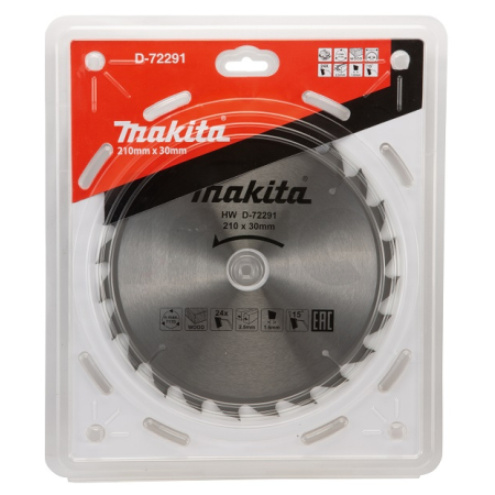 Makita - kotouč pilový dřevo 210x2.5x30mm 24Z D-72291