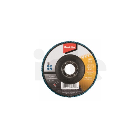Makita - kotouč lamelový 125x22.23mm K40 Zirkon D-74223