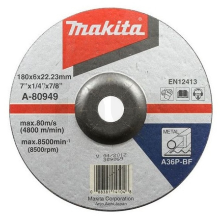 Makita - kotouč brusný ocel 180x6x22.23mm = old P-05860 A-80949