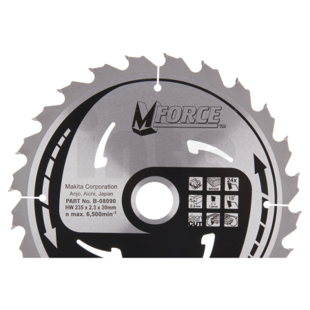Makita - kotouč pilový dřevo MFORCE 235x2.3x30mm 24Z = new B-32063 B-08090