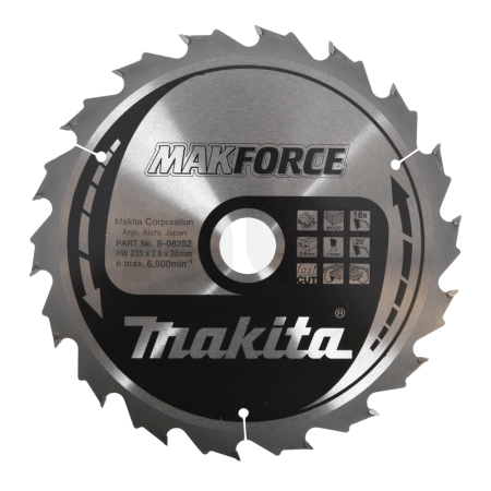 Makita - kotouč pilový dřevo MAKFORCE 235x2.6x30mm 18Z = new B-32166 B-08252