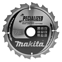 Makita - kotouč pilový dřevo SPECIALIZED se zapuštěnými zuby 190x2x30mm 16Z = new B-33059 B-09357
