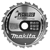 Makita - kotouč pilový dřevo SPECIALIZED se zapuštěnými zuby 210x1.9x30mm 18Z = old A-81767, new B-33065 B-09363