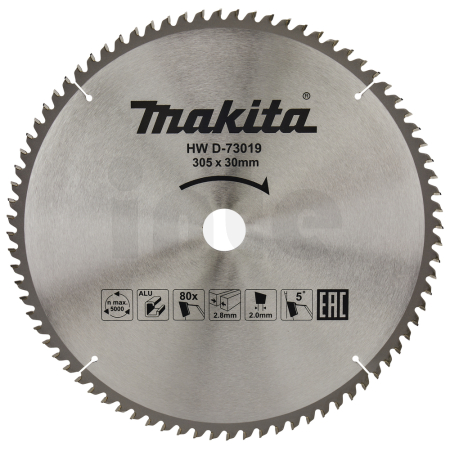 Makita - kotouč pilový hliník TCT 305x2.8x30mm 80Z D-73019