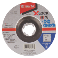 Makita - kotouč brusný ocel X-Lock 125x6x22.23mm E-00393