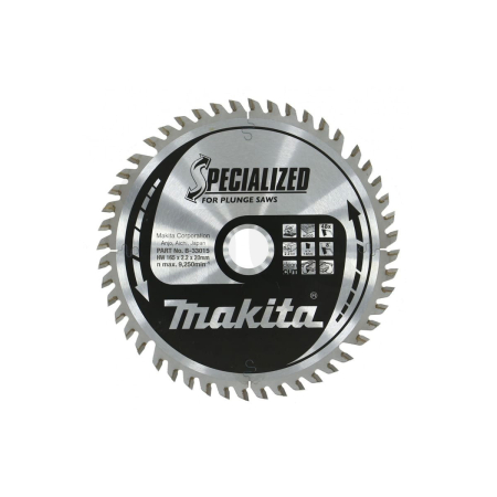Makita - kotouč pilový dřevo SPECIALIZED 165x2.2x20mm 48Z pro ponorné pily = old B-09298 B-33015