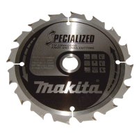 Makita - kotouč pilový dřevo SPECIALIZED se zapuštěnými zuby 165x2x20mm 16Z = old B-09329 B-33037