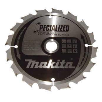Makita - kotouč pilový dřevo SPECIALIZED se zapuštěnými zuby 165x2x20mm 16Z = old B-09329 B-33037