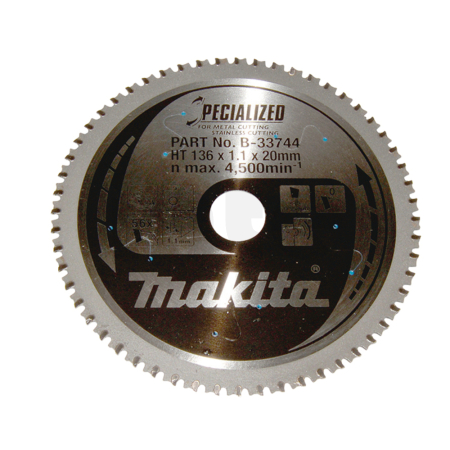 Makita - kotouč pilový ocel SPECIALIZED 136x1.1x20mm 56Z = old B-23086 B-33744
