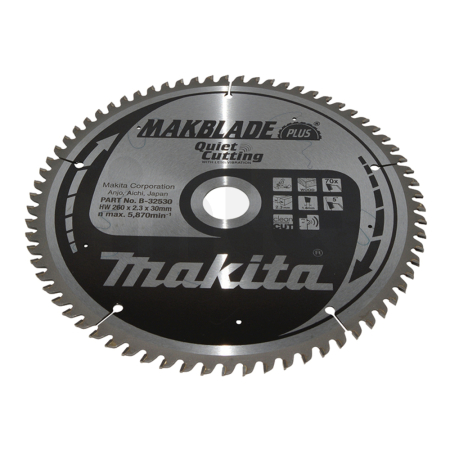 Makita - kotouč pilový dřevo MAKBLADEplus 260x2.3x30mm 70Z = old B-08707 B-32530