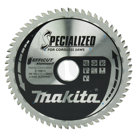 Makita - kotouč pilový hliník Efficut 185x1.7x30mm 60Z E-16813