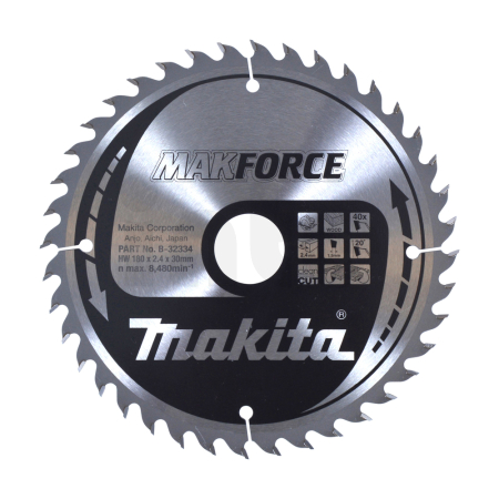 Makita - kotouč pilový dřevo MAKFORCE 180x2.4x30mm 40Z = old B-08464 B-32334