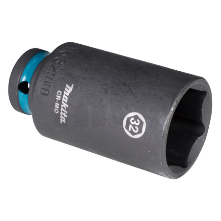 Makita - klíč nástrčný prodloužený 1/2", čtyřhran, IMPACT BLACK, 32mm E-16558