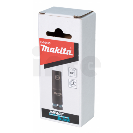 Makita - klíč nástrčný prodloužený 1/2", čtyřhran, IMPACT BLACK, 14mm E-16455