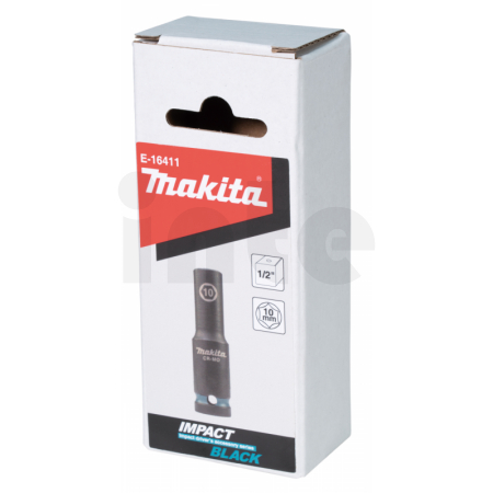 Makita - klíč nástrčný prodloužený 1/2", čtyřhran, IMPACT BLACK, 10mm E-16411