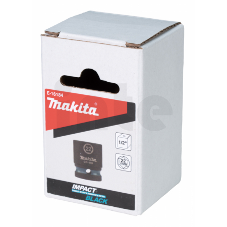 Makita - klíč nástrčný 1/2", čtyřhran, IMPACT BLACK, 22mm = old B-40191 E-16184