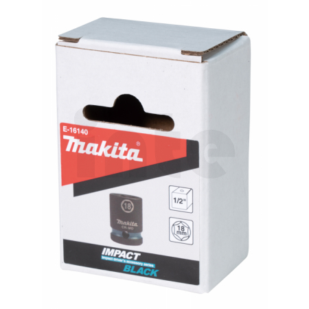 Makita - klíč nástrčný 1/2", čtyřhran, IMPACT BLACK, 18mm E-16140