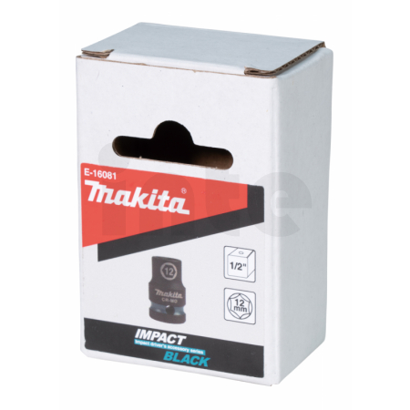 Makita - klíč nástrčný 1/2", čtyřhran, IMPACT BLACK, 12mm E-16081