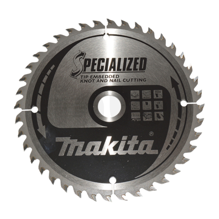 Makita - kotouč pilový dřevo SPECIALIZED se zapuštěnými zuby 165x2x20mm 40Z = old B-09472 B-33168