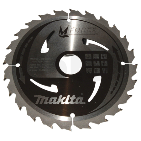 Makita - kotouč pilový dřevo MFORCE 180x2x30mm 24Z = old B-08034 B-32029