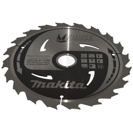 Makita - kotouč pilový dřevo MFORCE 235x2.3x30mm 20Z = old B-07995 B-31996