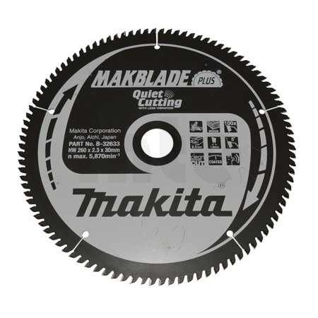 Makita - kotouč pilový dřevo MAKBLADEplus 260x2.3x30mm 100Z = old B-08800 B-32633
