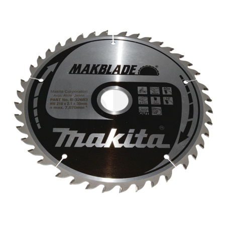 Makita - kotouč pilový dřevo MAKBLADE 216x2.1x30mm 40Z = old B-08872 B-32683