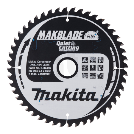 Makita - kotouč pilový dřevo MAKBLADEplus 216x2.4x30mm 48Z = old B-08632 B-32465