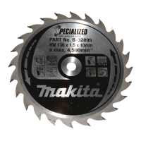 Makita - kotouč pilový dřevo SPECIALIZED 136x1.5x10mm 24Z pro aku pily = old B-09139 B-32895