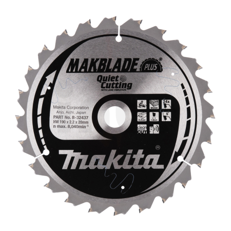 Makita - kotouč pilový dřevo MAKBLADEplus 190x2.2x20mm 20Z = old B-08604 B-32437